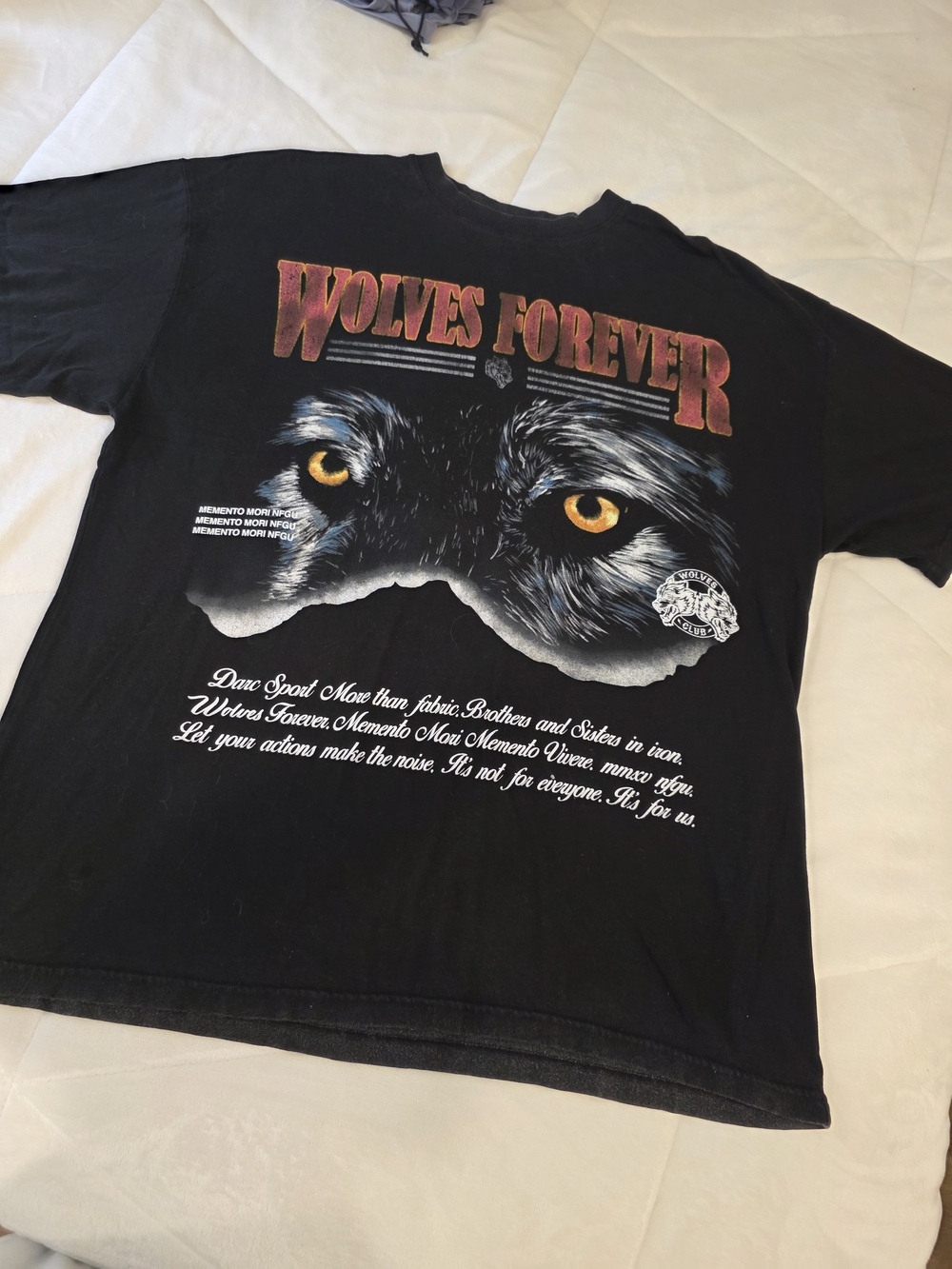 Wolves Forever Black Graphic Tee
